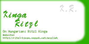 kinga ritzl business card